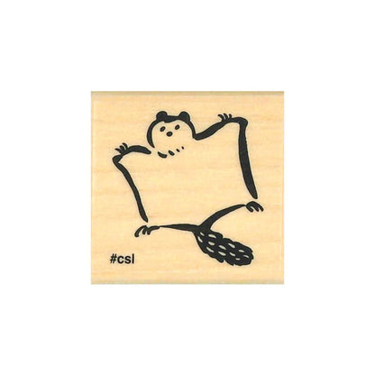 Kodomo no Kao I Love Stamp Series - Flying Squirrel - Rubber Stamps