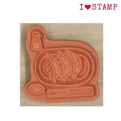Kodomo no Kao I Love Stamp Series - Gyoza - Rubber Stamps