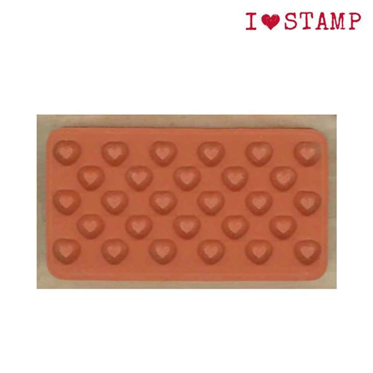 Kodomo no Kao I Love Stamp Series - Heart Pattern - Rubber Stamps