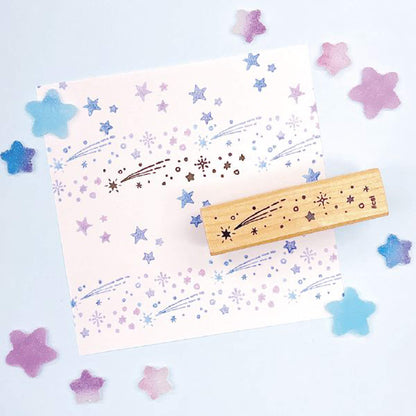 Kodomo no Kao I Love Stamp Series - Kirakira Shooting Star - Rubber Stamps