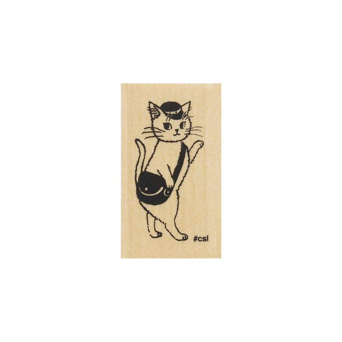 Kodomo no Kao I Love Stamp Series - Mail Carrier Cat - Rubber Stamps
