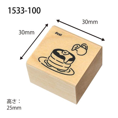Kodomo no Kao I Love Stamp Series - Pancakes - Rubber Stamps