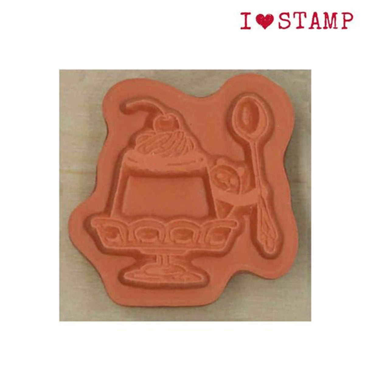 Kodomo no Kao I Love Stamp Series - Panda Pudding - Rubber Stamps
