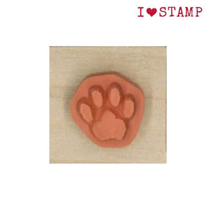 Kodomo no Kao I Love Stamp Series - Paw Print - Rubber Stamps