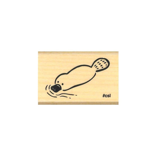 Kodomo no Kao I Love Stamp Series - Platypus - Rubber Stamps
