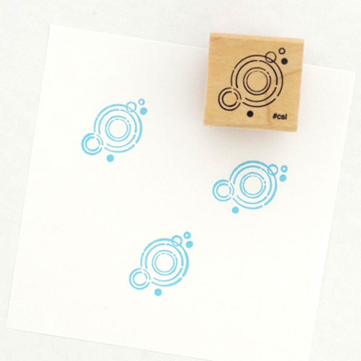 Kodomo no Kao I Love Stamp Series - Ripples - Rubber Stamps