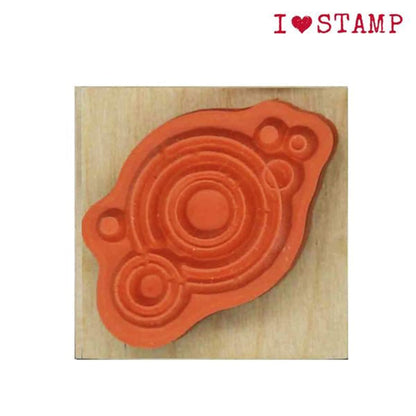 Kodomo no Kao I Love Stamp Series - Ripples - Rubber Stamps