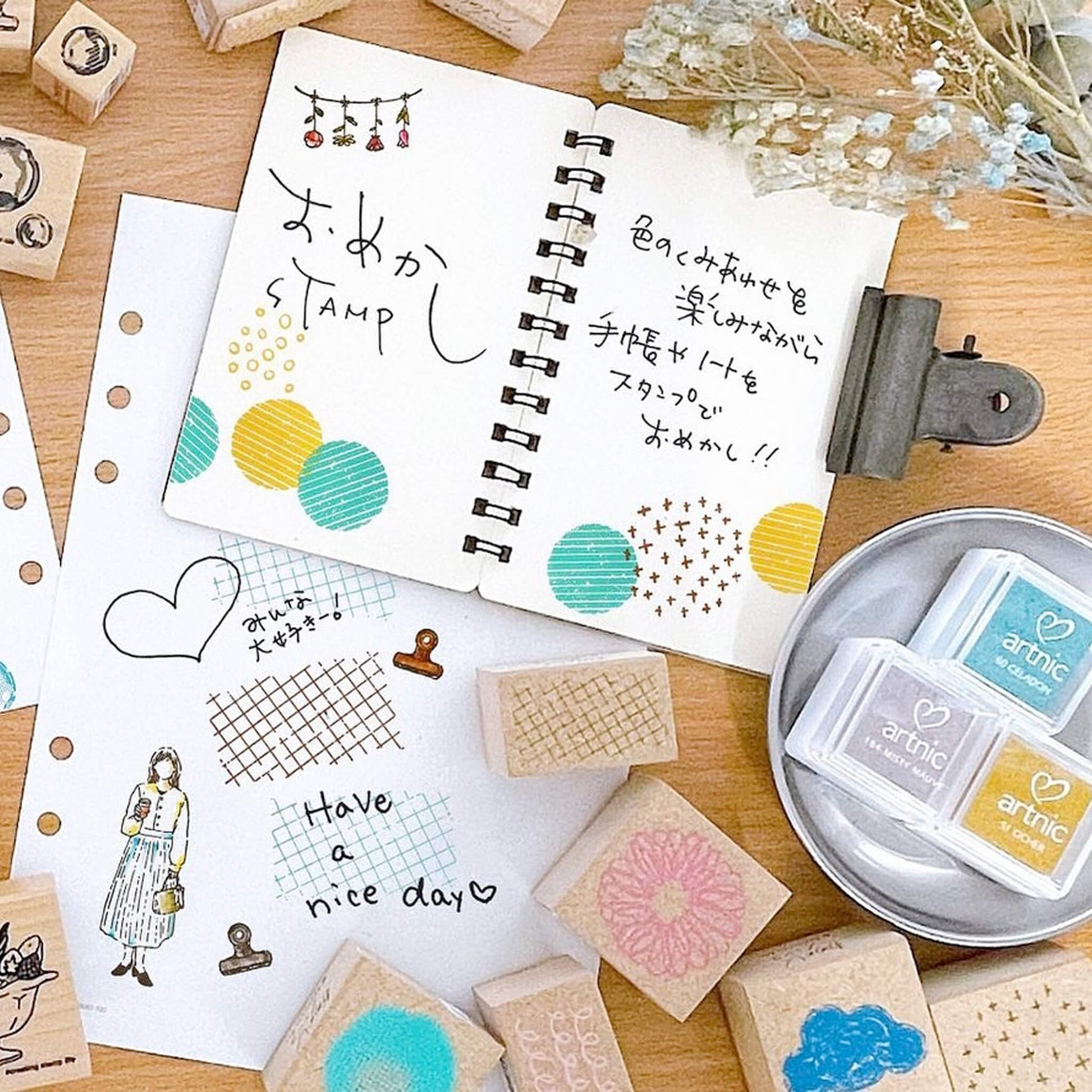 Kodomo no Kao Omekashi Stamp Series - Brick - Rubber Stamps