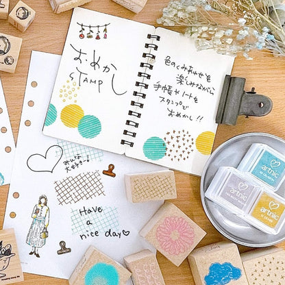 Kodomo no Kao Omekashi Stamp Series - Brick - Rubber Stamps
