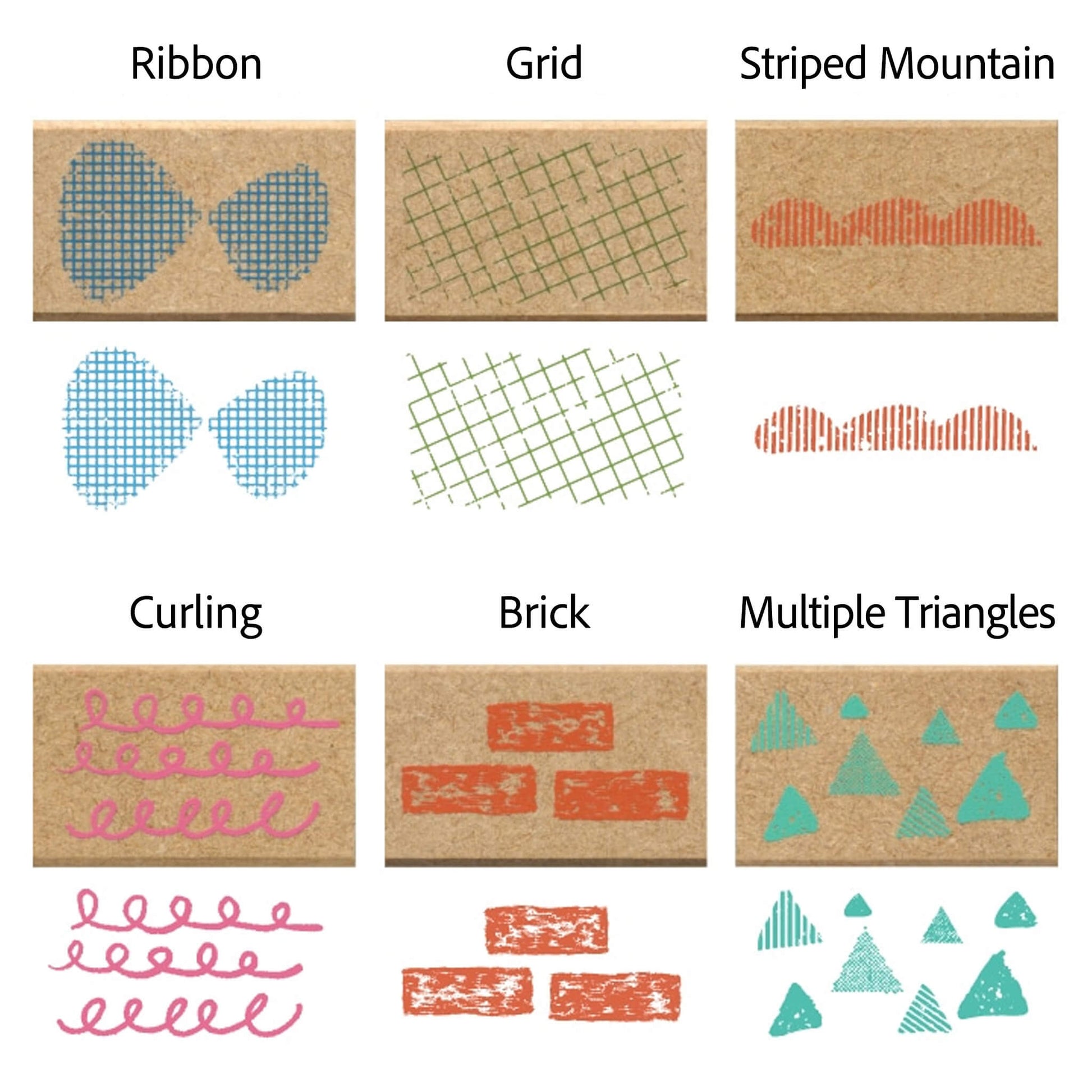 Kodomo no Kao Omekashi Stamp Series - Brick - Rubber Stamps