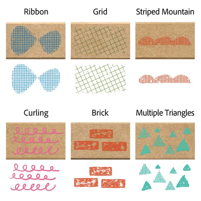 Kodomo no Kao Omekashi Stamp Series - Brick - Rubber Stamps