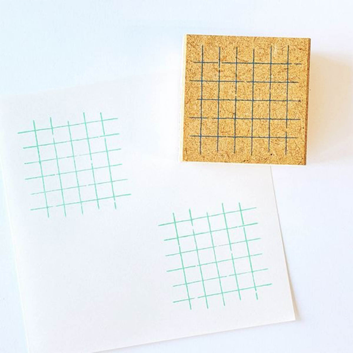 Kodomo no Kao Omekashi Stamp Series - Check - Rubber Stamps