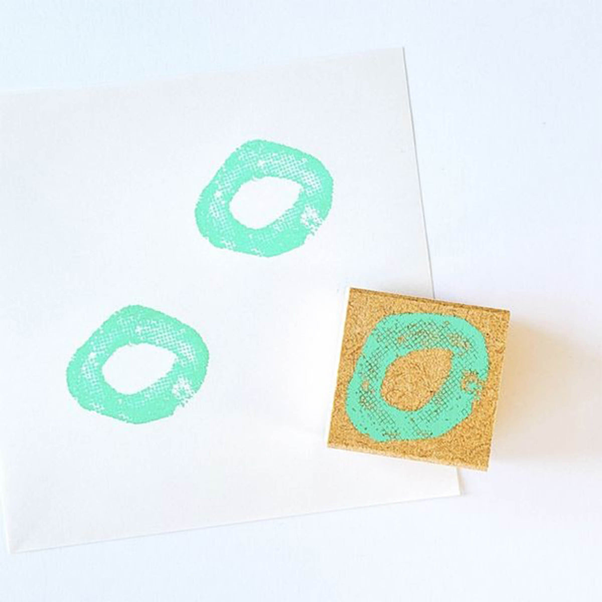 Kodomo no Kao Omekashi Stamp Series - Circle - Rubber Stamps
