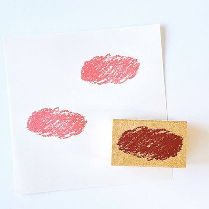 Kodomo no Kao Omekashi Stamp Series - Colored Pencil Clouds - Rubber Stamps