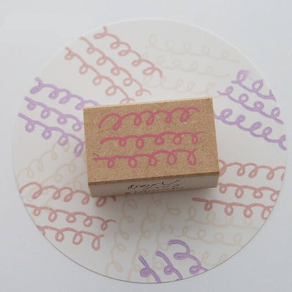 Kodomo no Kao Omekashi Stamp Series - Curling - Rubber Stamps