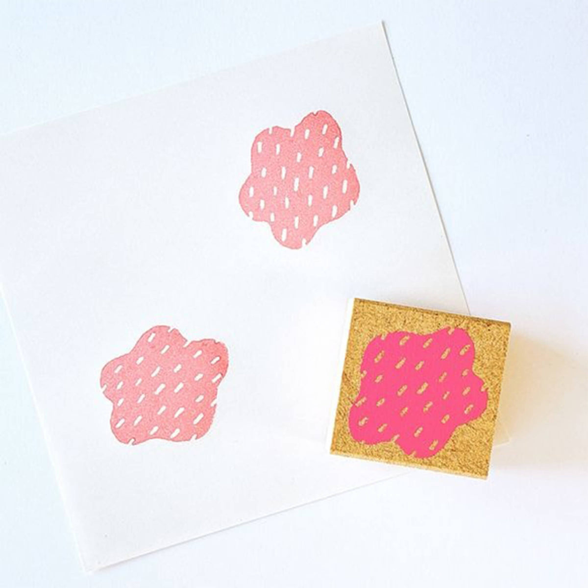 Kodomo no Kao Omekashi Stamp Series - Flower - Rubber Stamps