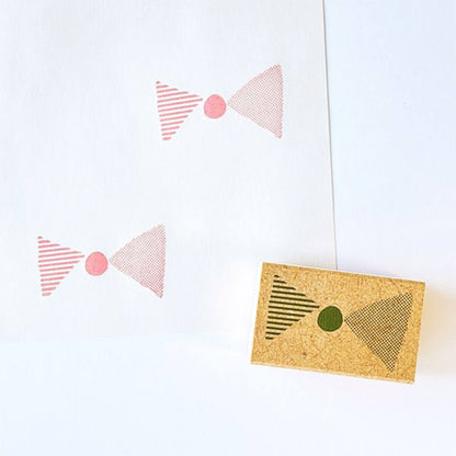 Kodomo no Kao Omekashi Stamp Series - Large Bow - Rubber Stamps