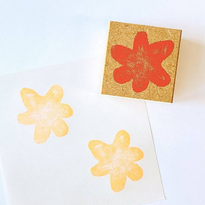 Kodomo no Kao Omekashi Stamp Series - Large Flower - Rubber Stamps