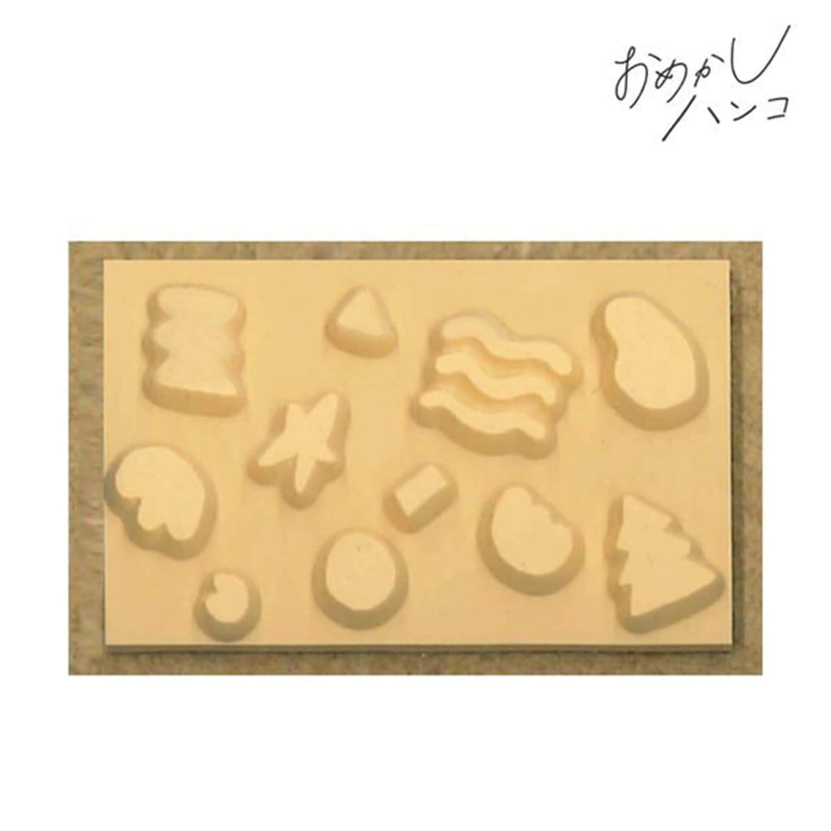 Kodomo no Kao Omekashi Stamp Series - Little Shapes - Rubber Stamps