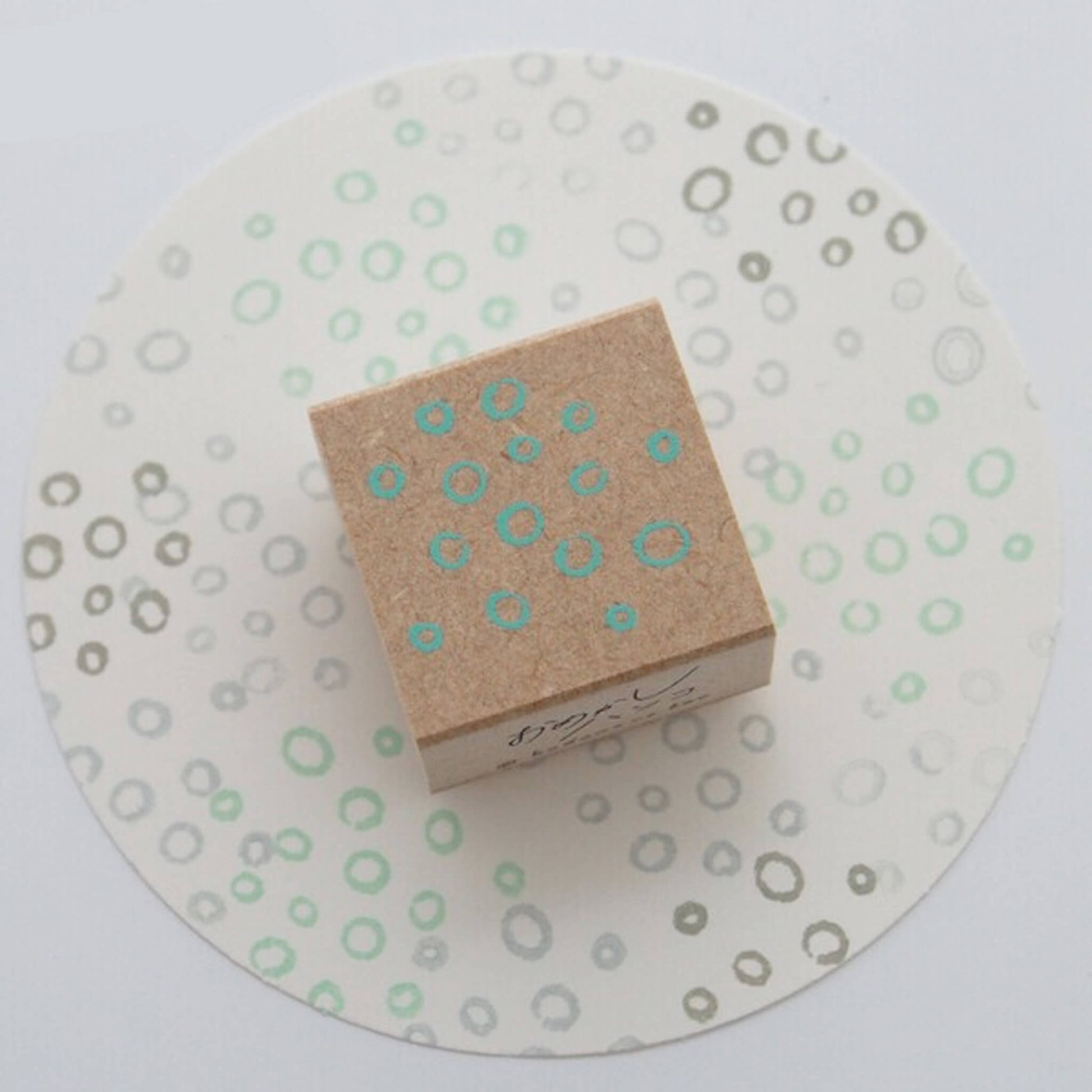Kodomo no Kao Omekashi Stamp Series - Small Circles - Rubber Stamps