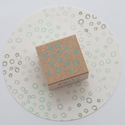 Kodomo no Kao Omekashi Stamp Series - Small Circles - Rubber Stamps