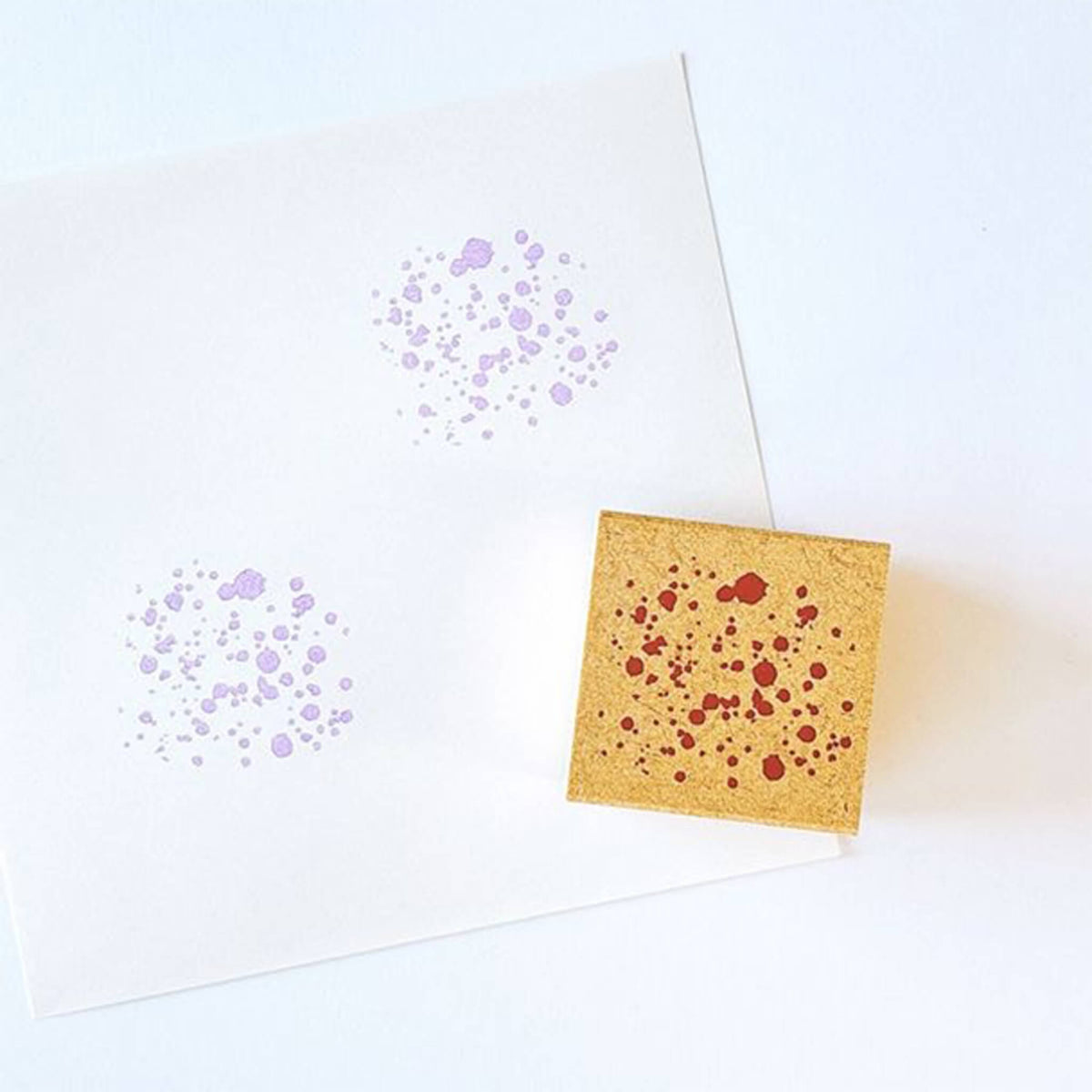 Kodomo no Kao Omekashi Stamp Series - Splatter - Rubber Stamps