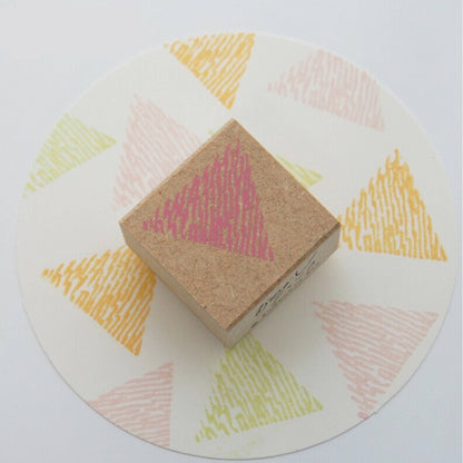 Kodomo no Kao Omekashi Stamp Series - Triangle - Rubber Stamps