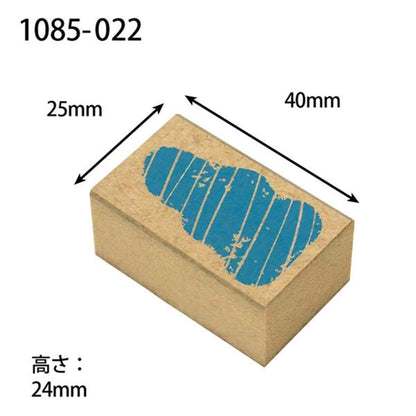 Kodomo no Kao Omekashi Stamp Series - Wavy Triangle - Rubber Stamps