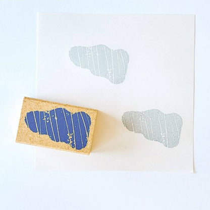 Kodomo no Kao Omekashi Stamp Series - Wavy Triangle - Rubber Stamps