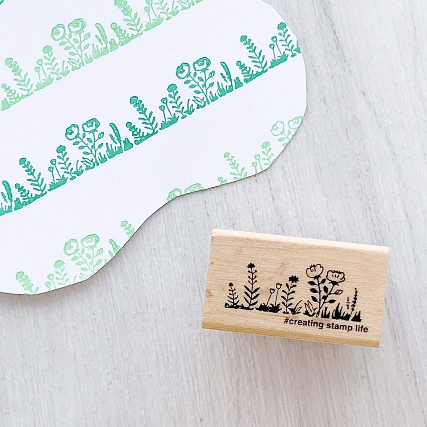 Kodomo no Kao Stamp - Flowers - Rubber Stamps