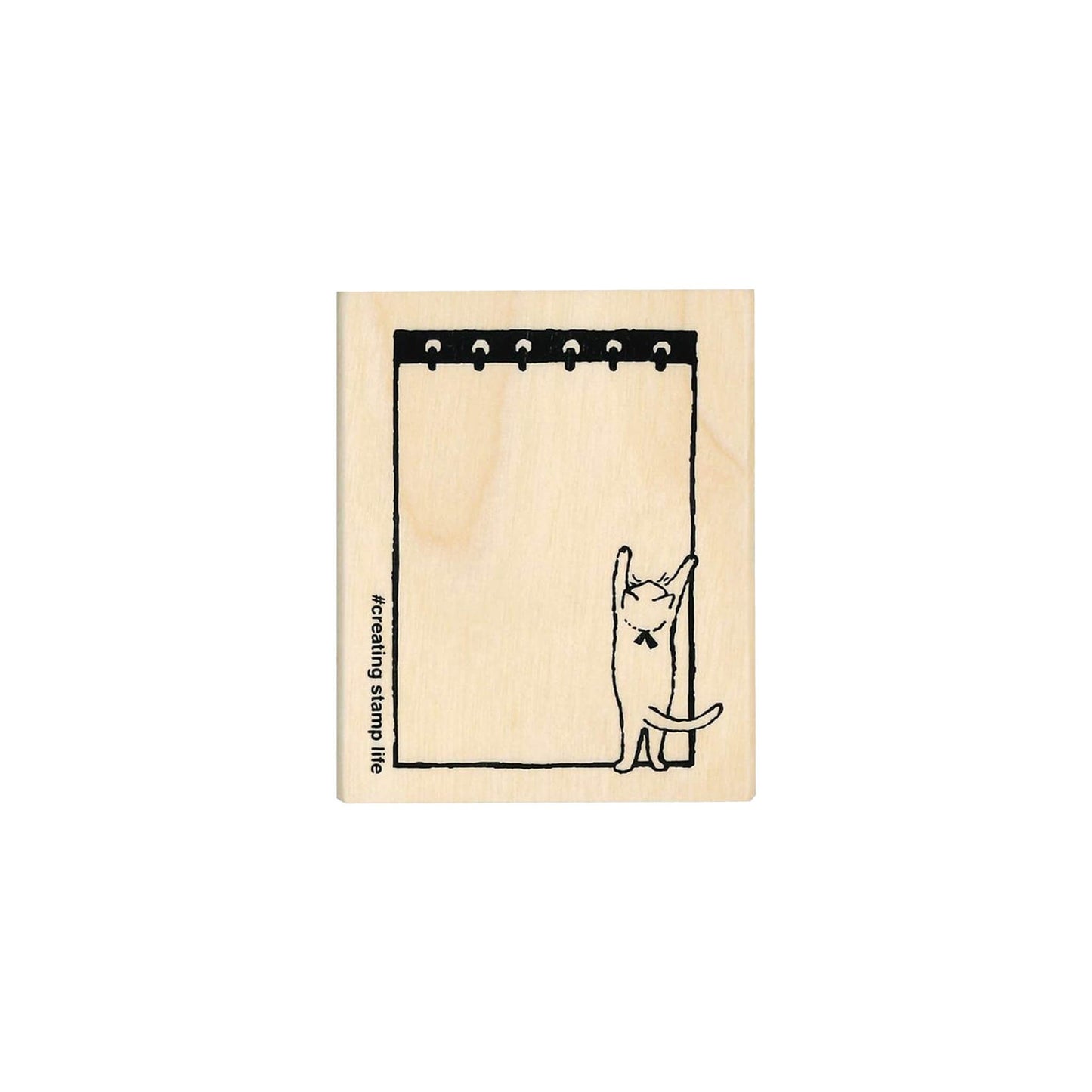 Kodomo no Kao Stamp - Memo Cat - Rubber Stamps