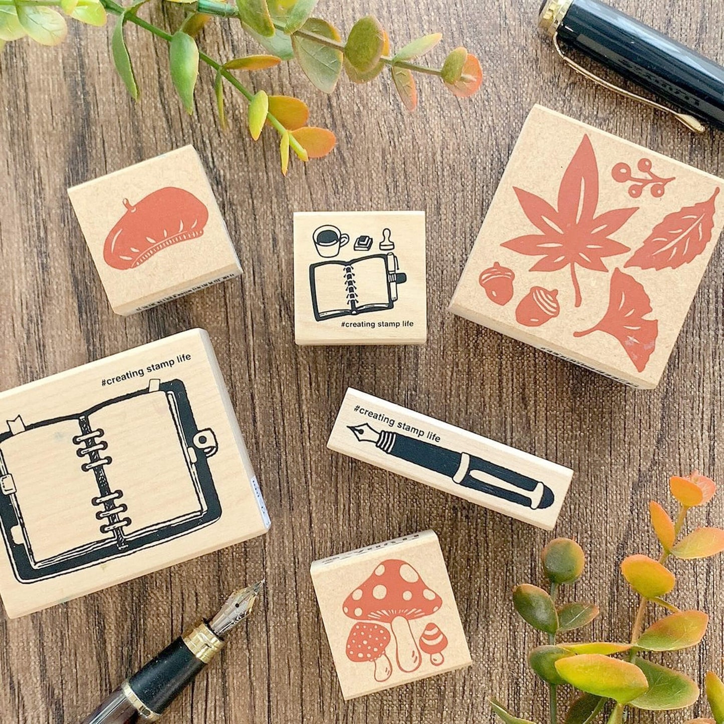 Kodomo no Kao Stamp - System Notebook - Rubber Stamps