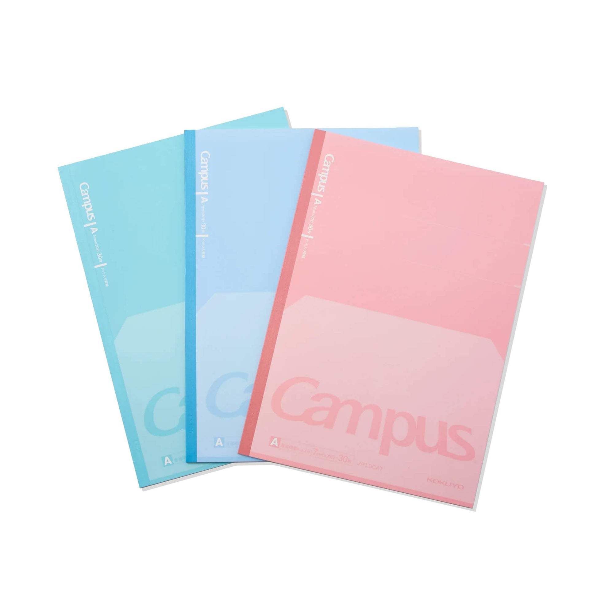 Kokuyo Campus Flat Kimochii Notebook B5 7mm Dotted Line - Blue - Notebooks