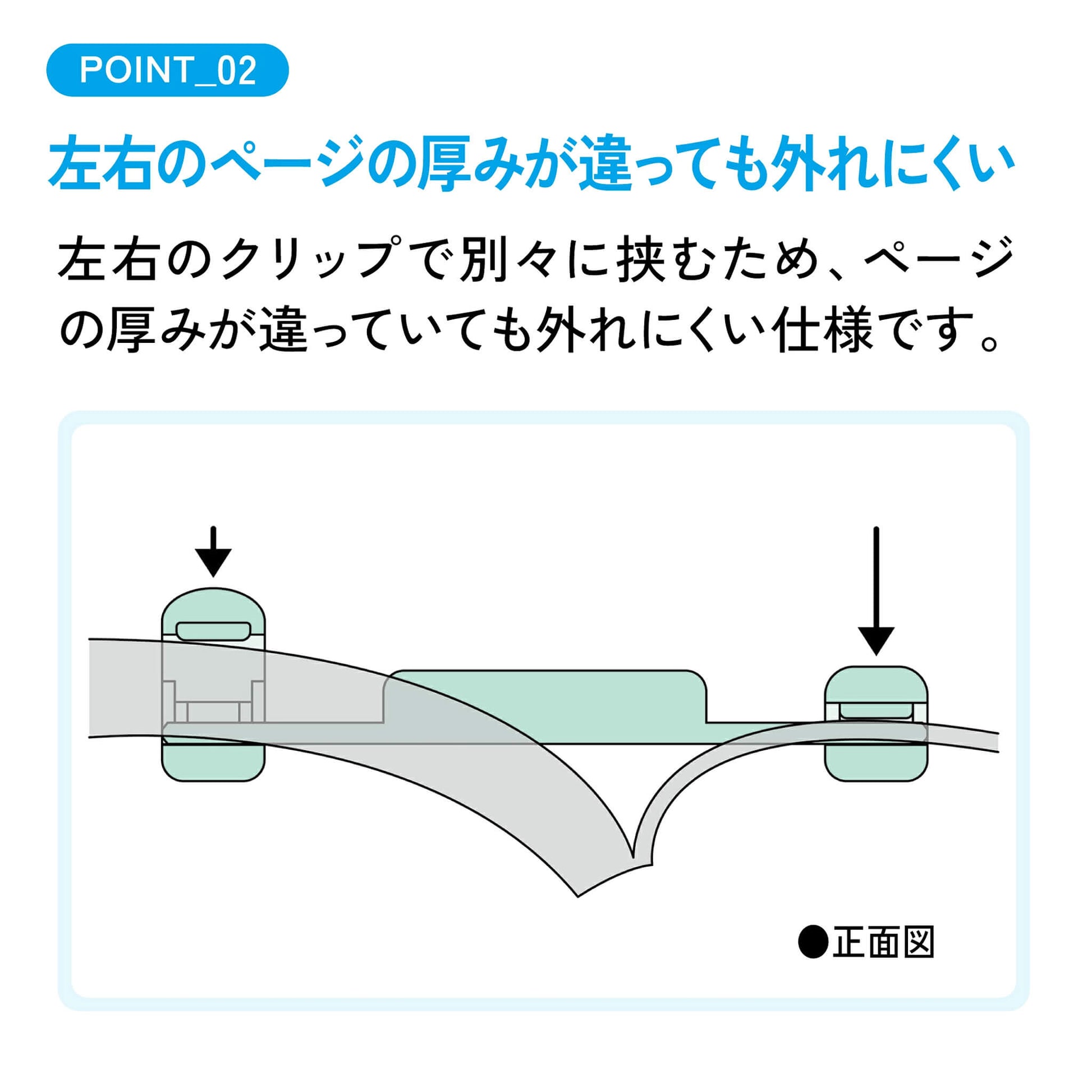 Kokuyo Campus Portable Book Clip - Green - Clips