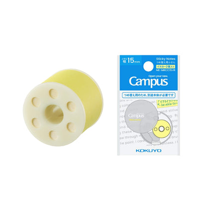 Kokuyo Campus Roll Sticky Notes Refill - Yellow - Sticky Notes