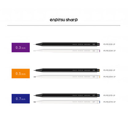 Kokuyo Enpitsu Sharp Mechanical Pencil 0.3mm - White - Mechanical Pencils