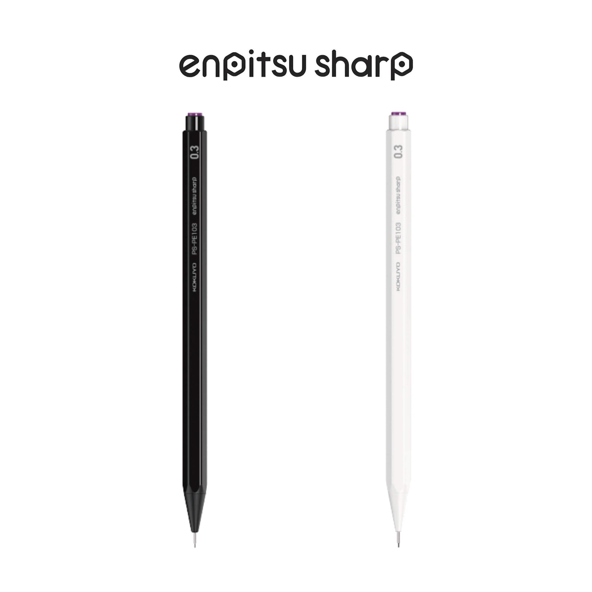 Kokuyo Enpitsu Sharp Mechanical Pencil 0.3mm - White - Mechanical Pencils