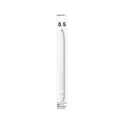 Kokuyo Enpitsu Sharp Mechanical Pencil 0.5mm - White - Mechanical Pencils