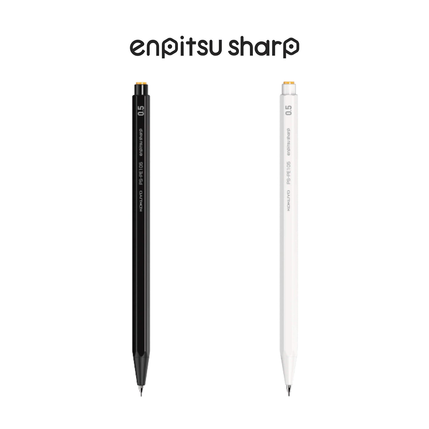 Kokuyo Enpitsu Sharp Mechanical Pencil 0.5mm - White - Mechanical Pencils