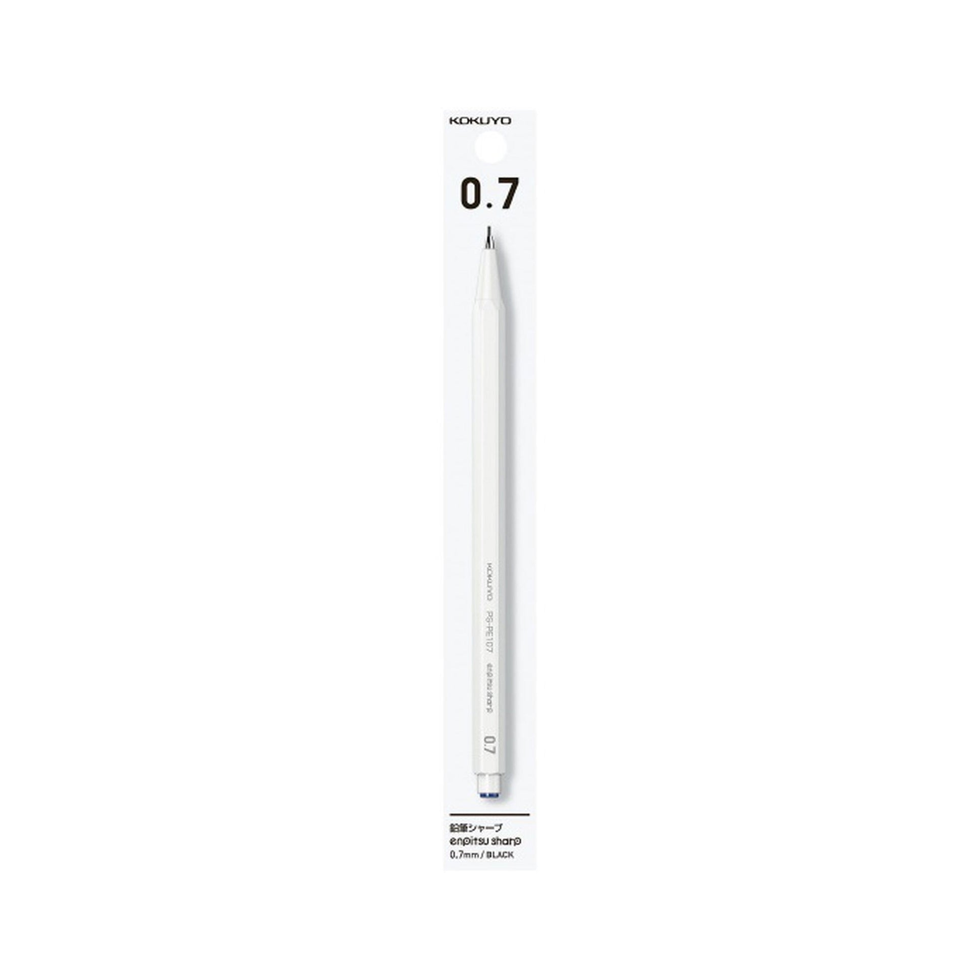 Kokuyo Enpitsu Sharp Mechanical Pencil 0.7mm - White - Mechanical Pencils