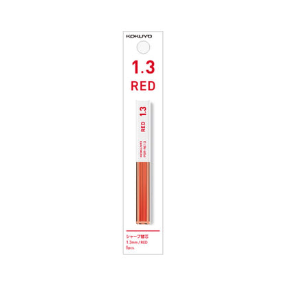 Kokuyo Enpitsu Sharp Mechanical Pencil Leads 1.3mm - RED - Pencil Leads