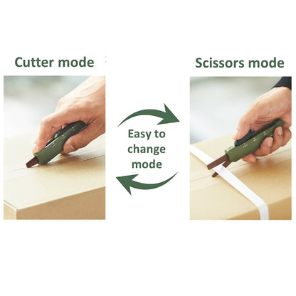 Kokuyo HAKO - AKE 2 - Way Portable Cutter & Scissors - Paper Cutters & Scissors