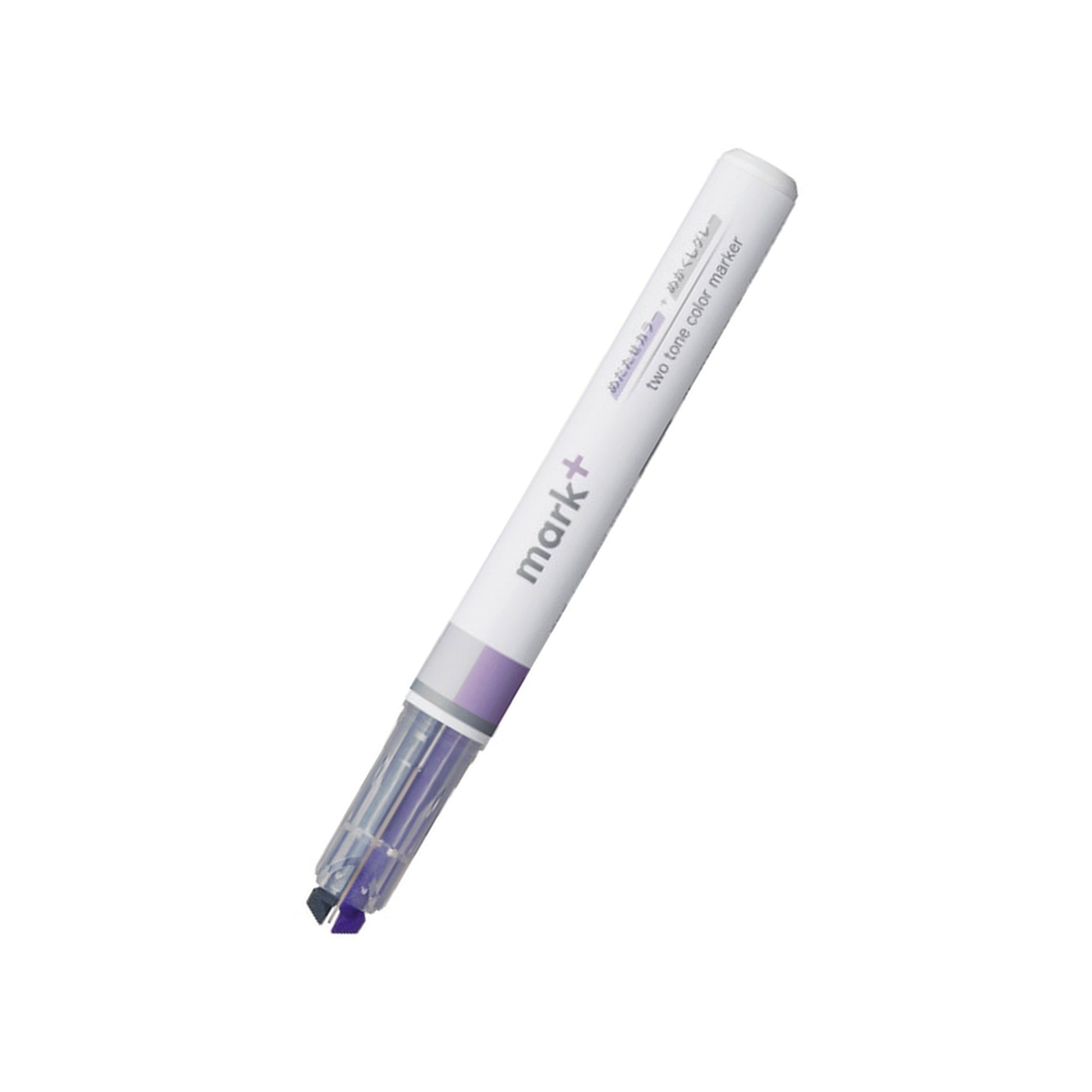 Kokuyo Mark+ Two - Tone Color Marker - Gray Type - Purple + Gray - Highlighters
