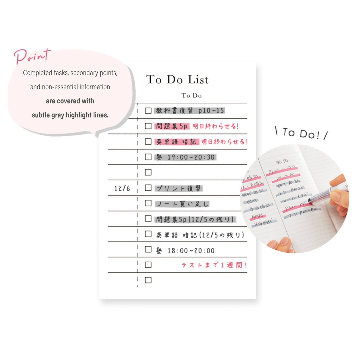 Kokuyo Mark+ Two - Tone Color Marker - Gray Type - Blue + Gray - Highlighters
