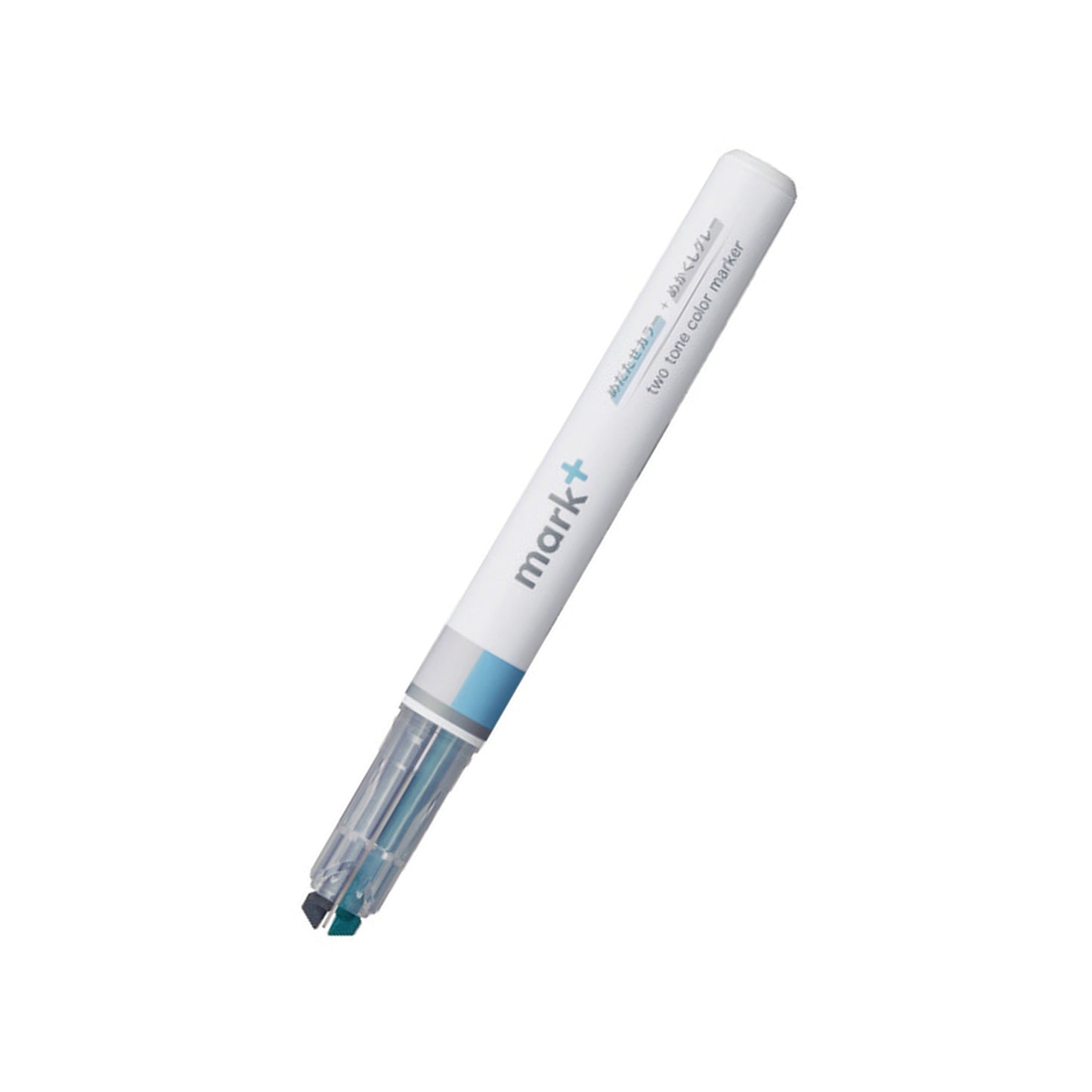 Kokuyo Mark+ Two - Tone Color Marker - Gray Type - Green + Gray - Highlighters