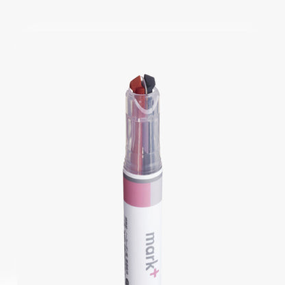 Kokuyo Mark+ Two - Tone Color Marker - Gray Type - Blue + Gray - Highlighters