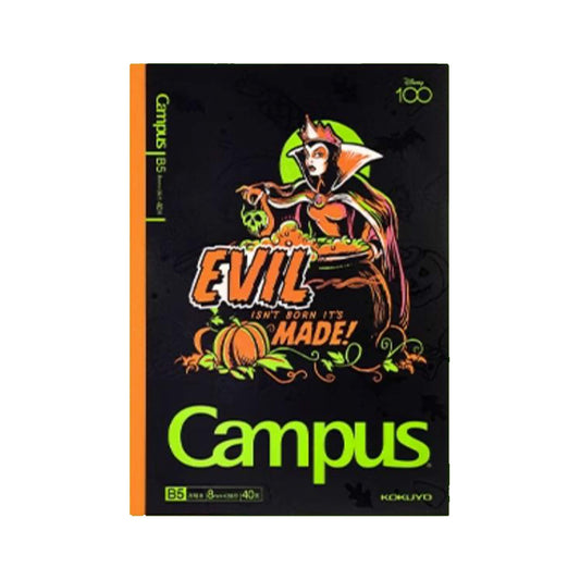 Kokuyo x Disney Campus Notebook B5 Lined Halloween Carnival - Evil - Notebooks