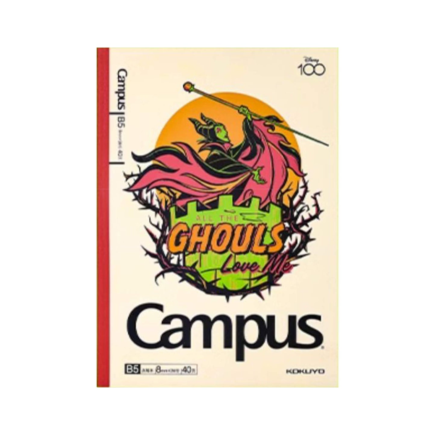 Kokuyo x Disney Campus Notebook B5 Lined Halloween Carnival - Ghouls - Notebooks