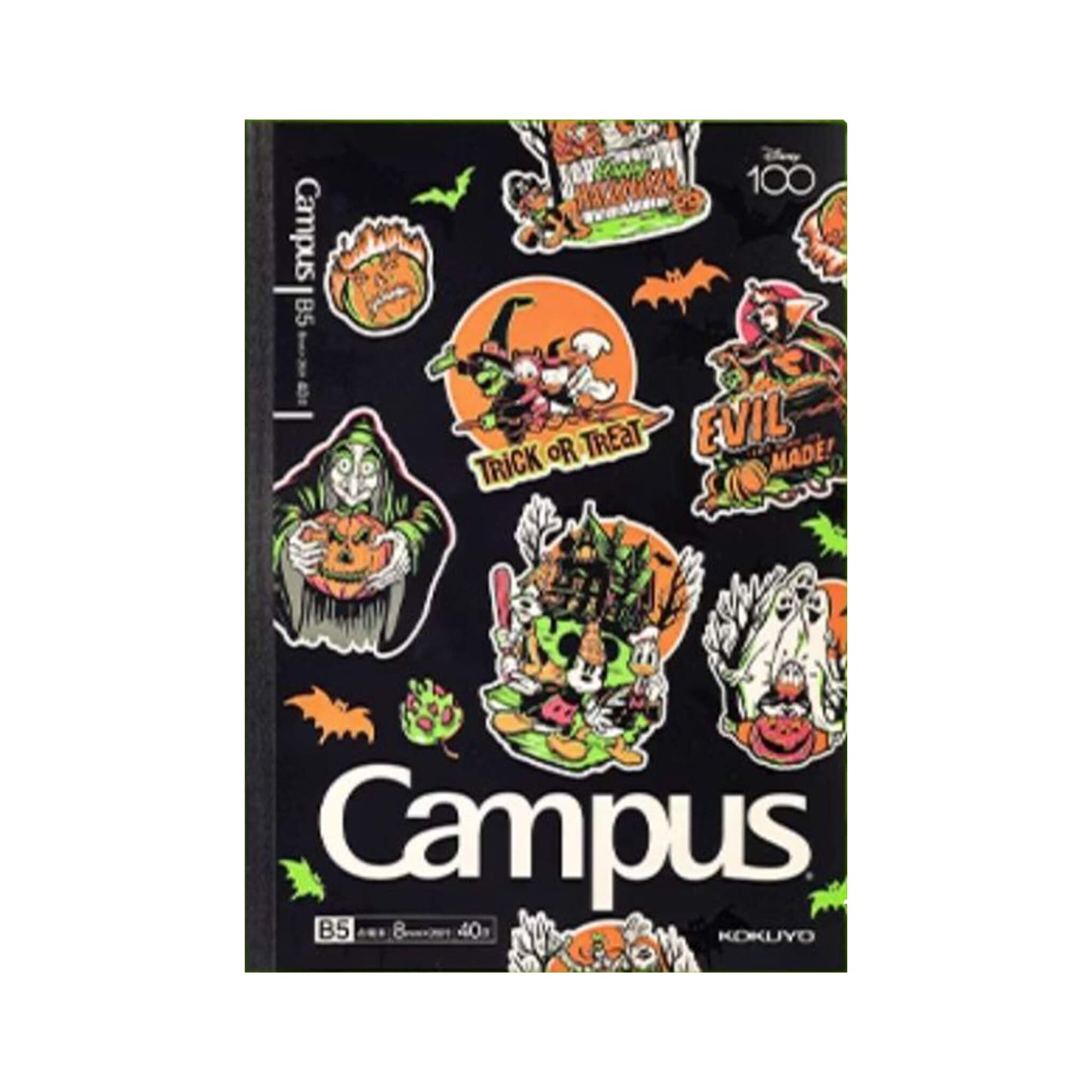 Kokuyo x Disney Campus Notebook B5 Lined Halloween Carnival - Trick or Treat - Notebooks