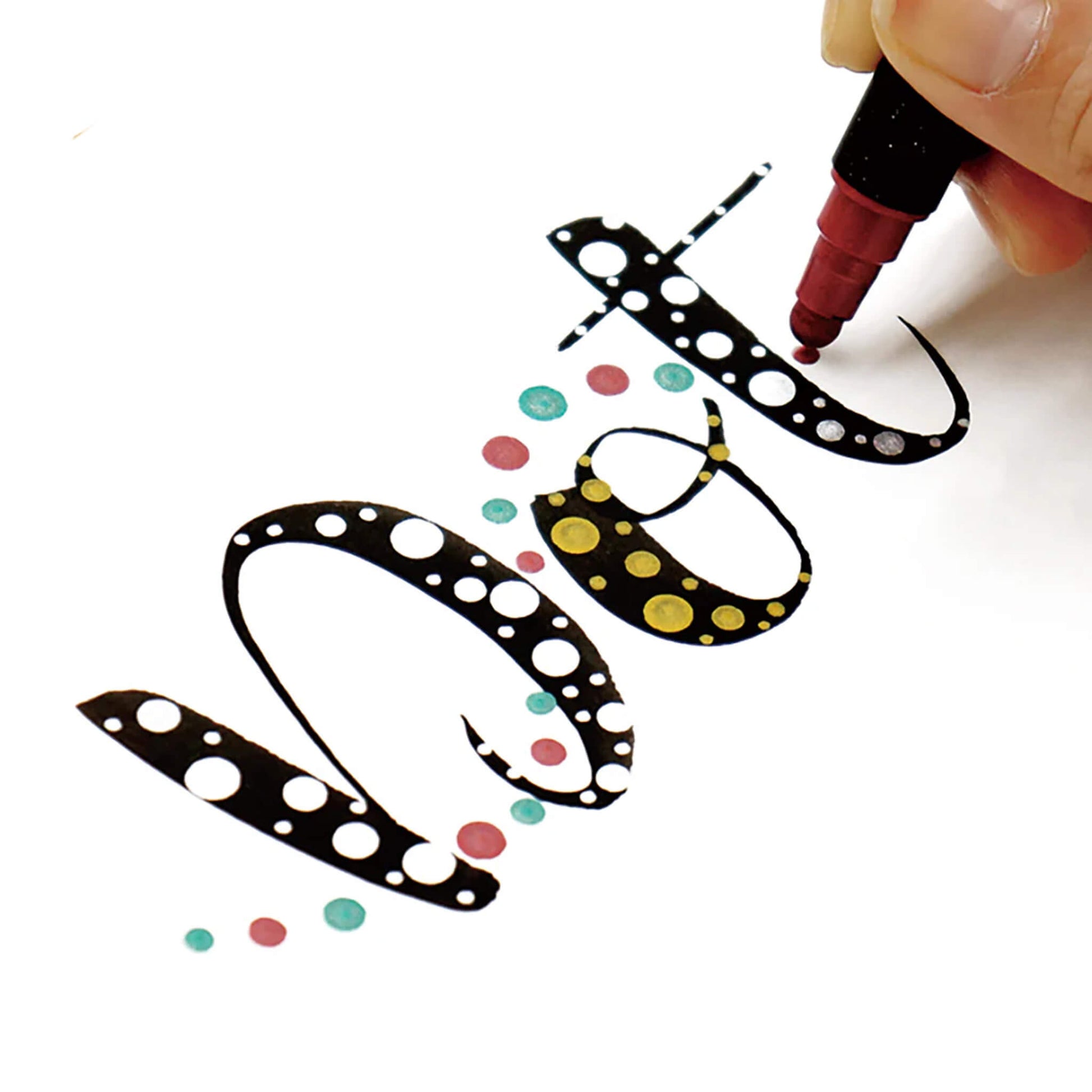 Kuretake ZIG Clean Color Dot Metallic - Set of 6 - Dot Markers